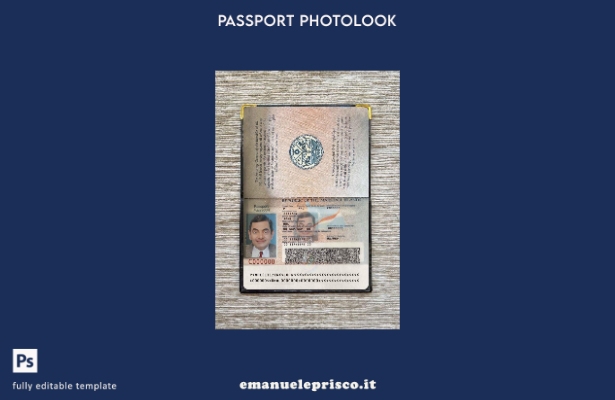 modello di aspetto fotografico di passaggio delle Isole Marshall in stile verifi